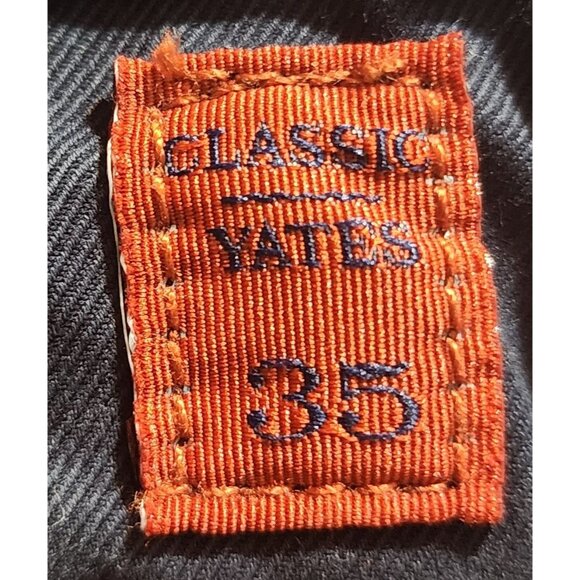 Robert Graham Classic Yates Navy Blue Cotton Pants Mens Size 35 Relaxed Fit - Picture 4 of 10